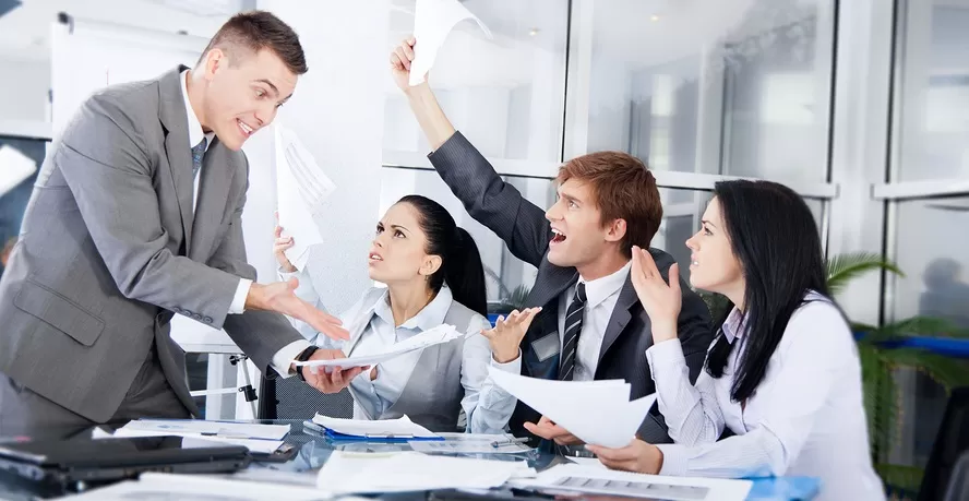 Business people arguing
