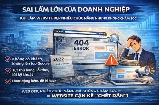 Sai Lầm Lớn Của Doanh Nghiệp Khi Làm Website